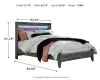 Ashley Furniture B221/31/35/57/54/91(2) Ashley Furniture B221/31/35/57/54/91(2) Baystorm - 6 Pc. - Dresser, Mirror, Queen Panel Bed, 2 Nightstands - Gray