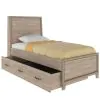 Samuel Lawrence Furniture S496-YBR-K10 River Creek - Twin Panel Bed with Trundle - River Birch Brown
