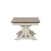 Liberty Furniture 652-OT1010 Farmhouse Reimagined - Rectangular Cocktail Table - Antique White / Chestnut Tops