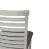 Liberty Furniture 182-C2001S Brook Bay - Upholstered Ladder Back Side Chair - Textured White / Carbon Gray