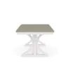 Riverside Furniture 37253 Cora - Trestle Dining Table - Cloud / Fog