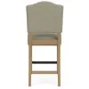 Riverside Furniture 92636 Mix-N-Match Chairs - Button Tufted Upholstered Stool (Set of 2) - Gray