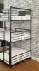 Furniture of America CM-BK912-BED Olga - Twin Over Twin Over Twin Bunk Bed - Antique Black