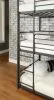 Furniture of America CM-BK912-BED Olga - Twin Over Twin Over Twin Bunk Bed - Antique Black