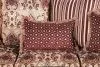 Furniture of America SM6107N-LV Franklin - Loveseat - Burgundy / Espresso