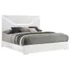 Coaster Fine Furniture 224941KE Ives - Eastern King Panel Bed LED Headboard - White High Gloss