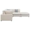 Coaster Fine Furniture 551321-SETC Serene - 5 Piece Upholstered Modular Sectional Sofa - Beige