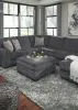 Benchcraft® 7260008 Tracling - Oversized Accent Ottoman - Slate
