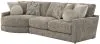 Jackson Furniture Industries 3145/73/92-28 Jackson Furniture Industries 3145/73/92-28 Turner - 2 Piece Sofa Cuddler With Left Side Facing Cuddler - Mushroom