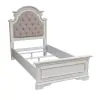 Liberty Furniture 244-BR-TUB Liberty Furniture 244-BR-TUB Magnolia Manor - Twin Upholstered Bed - Antique White