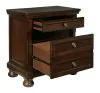 Ashley Furniture B697-92 Porter - Two Drawer Night Stand - Dark Brown
