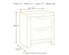 Benchcraft® B200-92 Derekson - Two Drawer Night Stand - Multi Gray