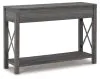 Ashley Furniture T175-4 Freedan - Console Sofa Table - Grayish Brown