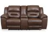Ashley Furniture 3990496 Ashley Furniture 3990496 Stoneland - DBL REC PWR Loveseat w/Console - Chocolate