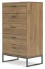 Ashley Furniture EB1866-245 Deanlow - Five Drawer Chest - Honey