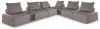 Ashley Furniture P160P14 Ashley Furniture P160P14 Bree Zee - 8-Piece Outdoor Modular Seating With 2 End Tables - Brown