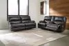 Ashley Furniture U65801/47/18 Mountainous - 2 Pc. - Power Reclining Sofa, Power Loveseat - Eclipse
