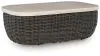 Ashley Furniture P711-701 Kimora - Rectangular Cocktail Table - Beige / Dark Brown
