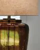 Ashley Furniture L430914 Bainmore - Glass Table Lamp - Amber