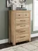 Ashley Furniture PCB1170-46 Makidern - Five Drawer Chest - Tan