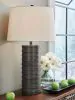 Ashley Furniture L243704 Neilett - Poly Table Lamp (Set of 2) - Antique Brown