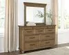 Ashley Furniture PCB782B1 Ashley Furniture PCB782B1 Karallin - Dresser And Mirror - Medium Brown