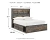 Ashley Furniture B211B44 Ashley Furniture B211B44 Drystan - Full Bookcase Bed With 2 Side Drawers - Brown / Beige