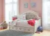 Ashley Furniture B743B15 Realyn - Twin Day Bed With Storage - Chipped White