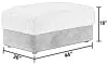 Jackson Furniture Industries 132010-1176/19-2555/01 Snowball - Ottoman - Taupe