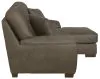 Jackson Furniture Industries 4043/46/76-19 Jackson Furniture Industries 4043/46/76-19 Royce - 2 Piece Sofa Chaise (LSF Loveseat / RSF Chaise) - Brown