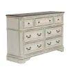 Liberty Furniture 244-BR31 Liberty Furniture 244-BR31 Magnolia Manor - 7 Drawer Dresser - Antique White