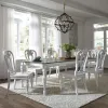 Liberty Furniture 244-DR-O7LGS Liberty Furniture 244-DR-O7LGS Magnolia Manor - 7 Piece Leg Table Set - Antique White