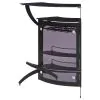 CoasterEssence 182135 Dallas - 2-Shelf Curved Freestanding Home Bar Cabinet - Black