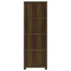 Coaster Fine Furniture 707736 Sachin - 3-Shelf Engineered Wood Media Tower - Dark Pine