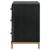 Coaster Fine Furniture 224332 Arini - 3-Drawer Nightstand - Black