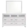 CoasterEveryday 205893M Barzini - 7-Drawer Dresser With Mirror - White