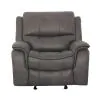 Furniture of America CM9911DG-CH Henricus - Glider Recliner - Dark Gray