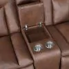 New Classic U2505-25P1-BRW New Classic U2505-25P1-BRW Morello - Console Loveseat With Power Footrest - Brown