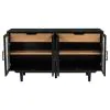 Coaster Fine Furniture 108545BLK Middleton - 4-Door Sideboard Server With Dual Drawers - Black