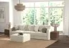 Jackson Furniture Industries 2235/37/31/36/12-16 Jackson Furniture Industries 2235/37/31/36/12-16 Ritzy - 3 Piece Modular Sofa And 1 Included Cocktail Ottoman - Bone