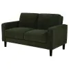 Coaster Fine Furniture 511215 Ruth - Fabric Upholstered Track Arm Loveseat - Matcha Green