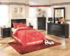 Ashley Furniture B128-63 Huey Vineyard - Twin Sleigh Headboard - Black