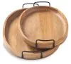 Ashley Furniture A2000455 Jocelyne - Tray Set (Set of 2) - Brown / Black