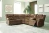 Ashley Furniture 36902S1 Ashley Furniture 36902S1 Partymate - 2-Piece Reclining Sectional With Console - Brindle