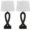 Ashley Furniture L243344 Markellton - Poly Table Lamp (Set of 2) - Black
