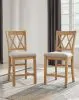 Ashley Furniture D773-124 Havonplane - Upholstered Barstool (Set of 2) - Brown