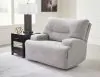 Ashley Furniture 9360582 Acklen Place - Wide Seat Power Recliner - Pewter