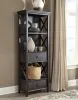 Ashley Furniture D736/32/124(4)/76(2) Tyler Creek - 7 Pc. - Counter Table, 4 Barstools, 2 Cabinets - Dark Gray