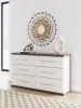 Ashley Furniture PCB1108-31 Kendanport - Six Drawer Dresser - Brown / White