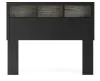 Ashley Furniture PCB1118-85 Ashley Furniture PCB1118-85 Broachmyn - Full Bookcase Headboard - Black / Gray